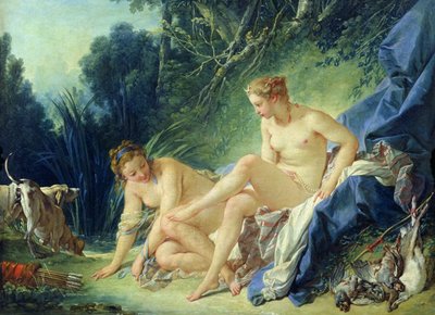 Diana steigt aus ihrem Bad, 1742 von François Boucher